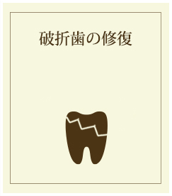 破折歯の修復